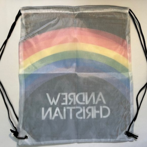 Andrew Christian - PRIDE Rainbow Drawstring Back Pack - Black/Pride Color (716) - Picture 4 of 4